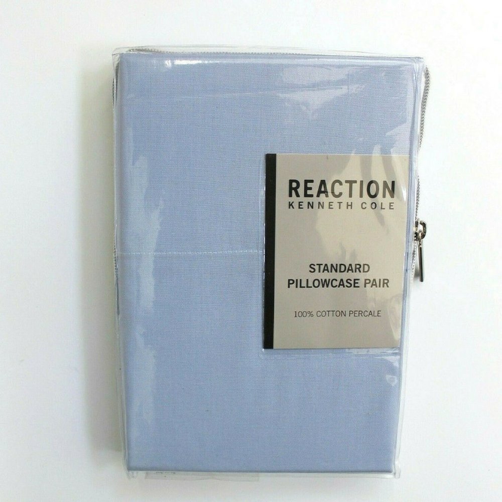 Kenneth Cole 2 Piece Solid T200 Percale Standard Pillowcases